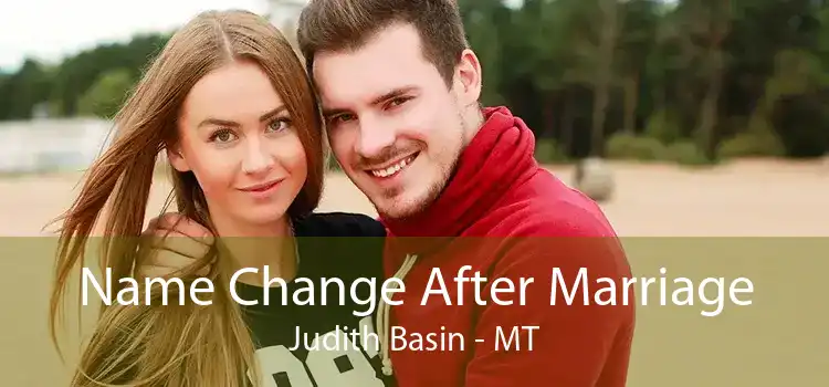 Name Change After Marriage Judith Basin - MT