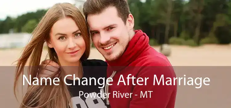 Name Change After Marriage Powder River - MT